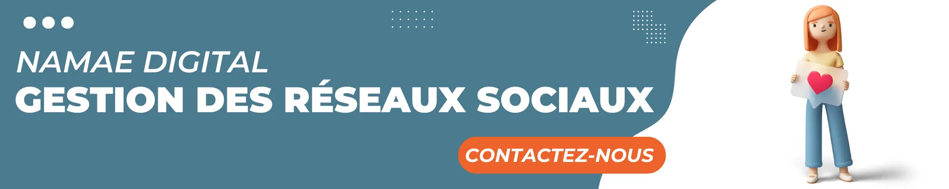 Gestion des réseaux sociaux par l'agence spécialisée Namae Digital